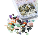 Assorted set of gemstone chip beads