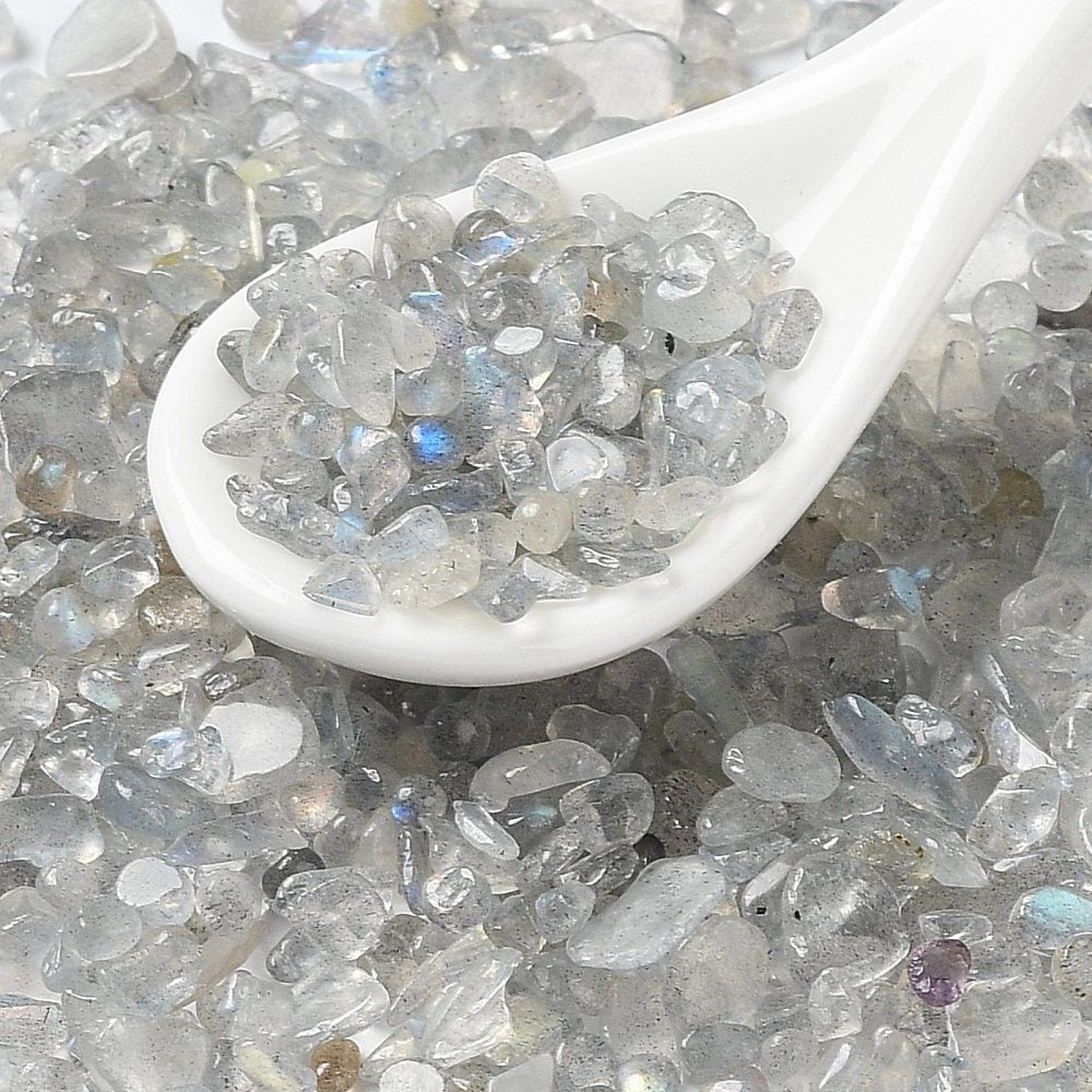 Natural labradorite beads