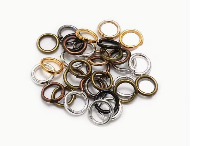 200 pieces metal open jump rings selection