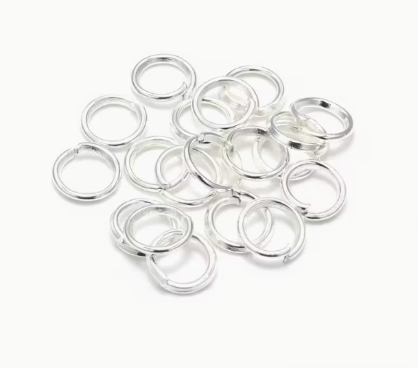 200 pieces metal open jump rings selection
