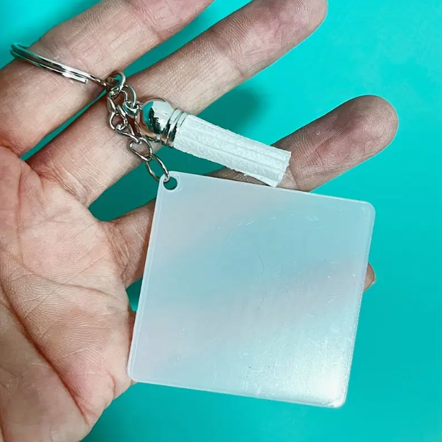 Acrylic blank keychain set range