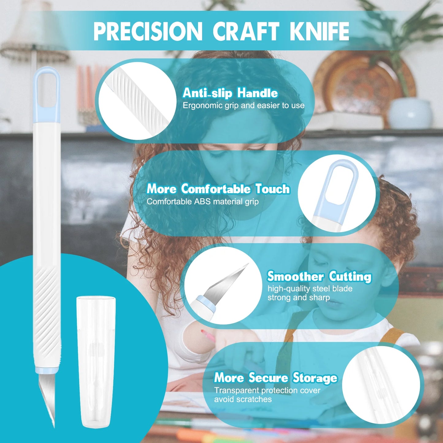 TeckWrap precision craft knife set