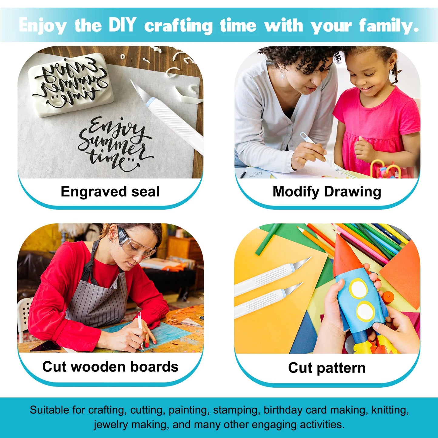 TeckWrap precision craft knife set