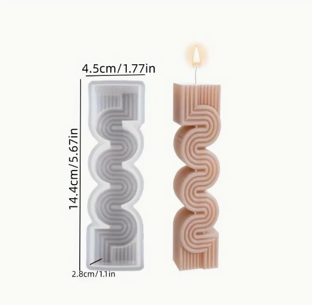 Geometry candle mold