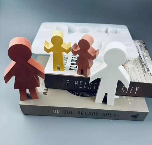 Family holding hands silicon mold