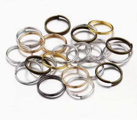 200 pieces metal open jump rings selection