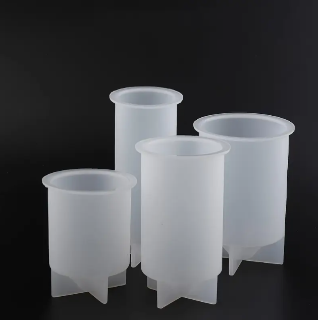 4 pieces silicone candle molds