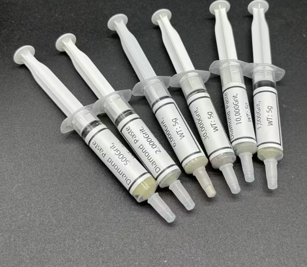 Syringe diamond polishing and grinding paste set range