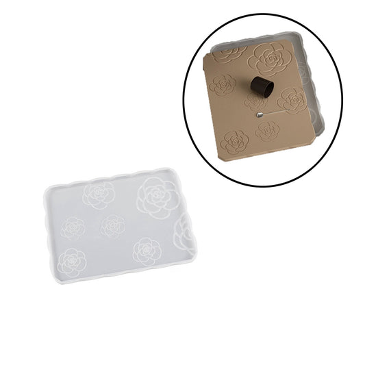 Camelia pattern coaster mold
