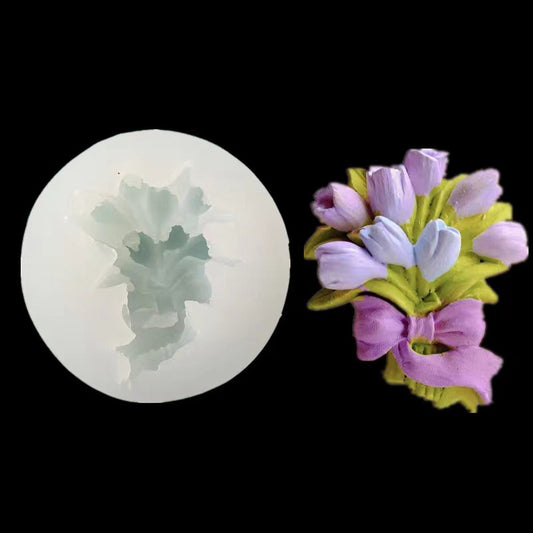 Flower food grade display decoration silicon mold