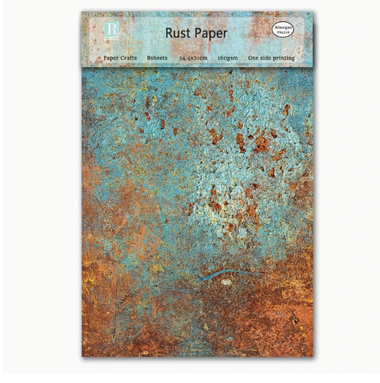 8 sheets vintage craft scrapbooking paper pad