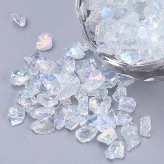 Transparent glass seed beads (50g)