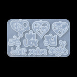 Heart and word love pendant mold