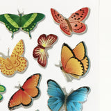 Adhesive paper stickers. Butterfly pattern
