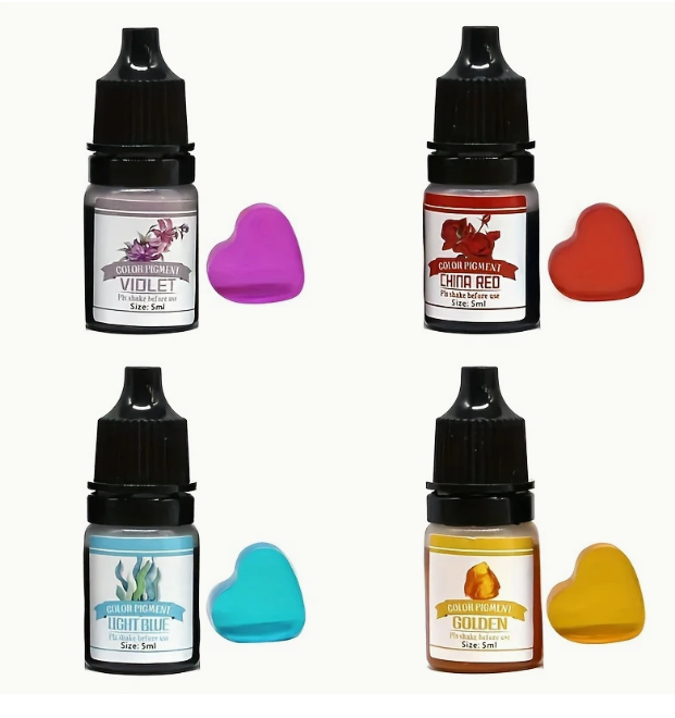 Resin colour pigment set selection