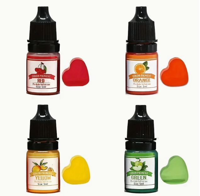 Resin colour pigment set selection