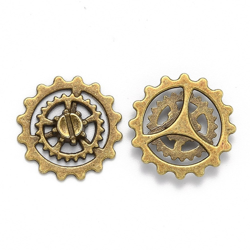 Metal steam punk gears (50g)