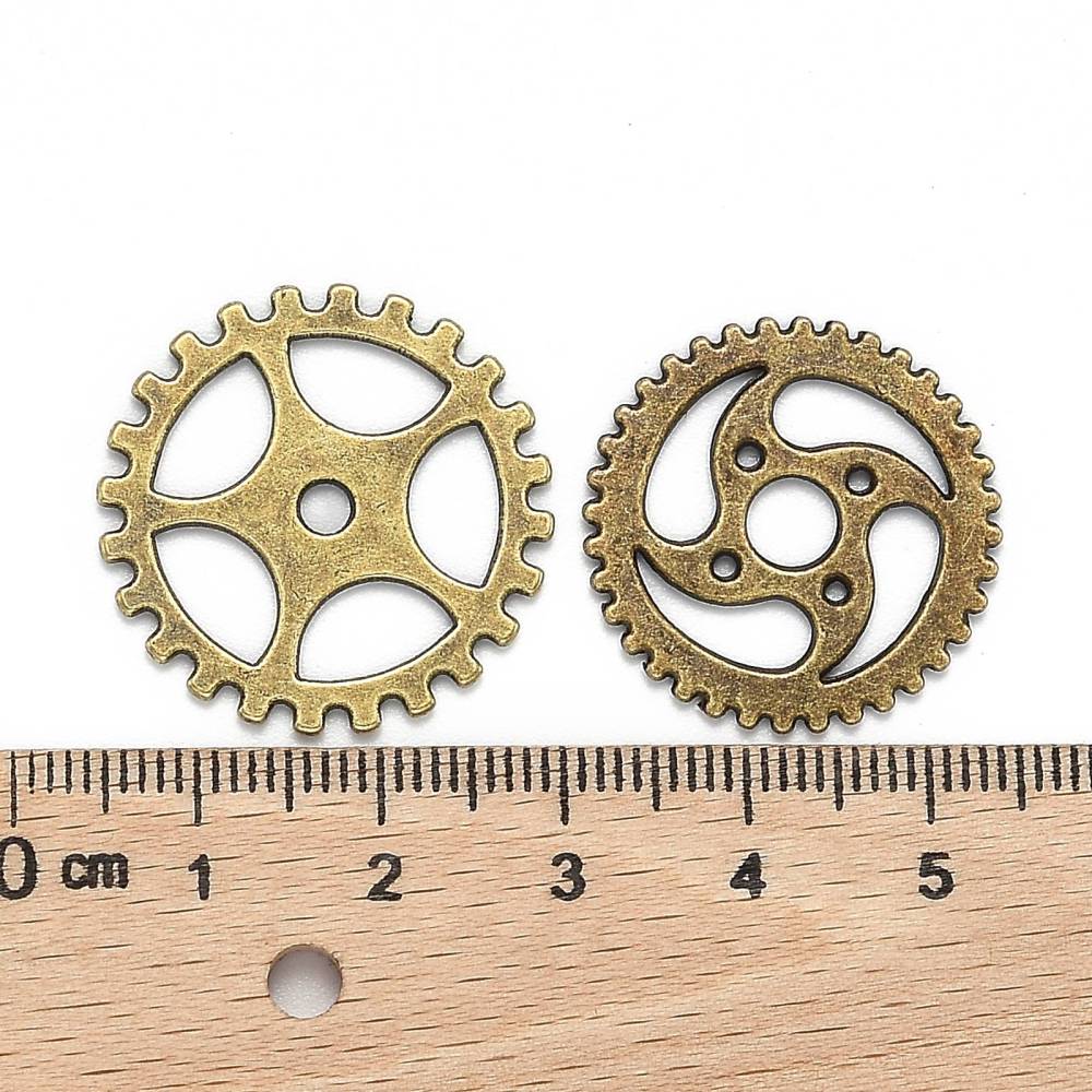 Metal steam punk gears (50g)