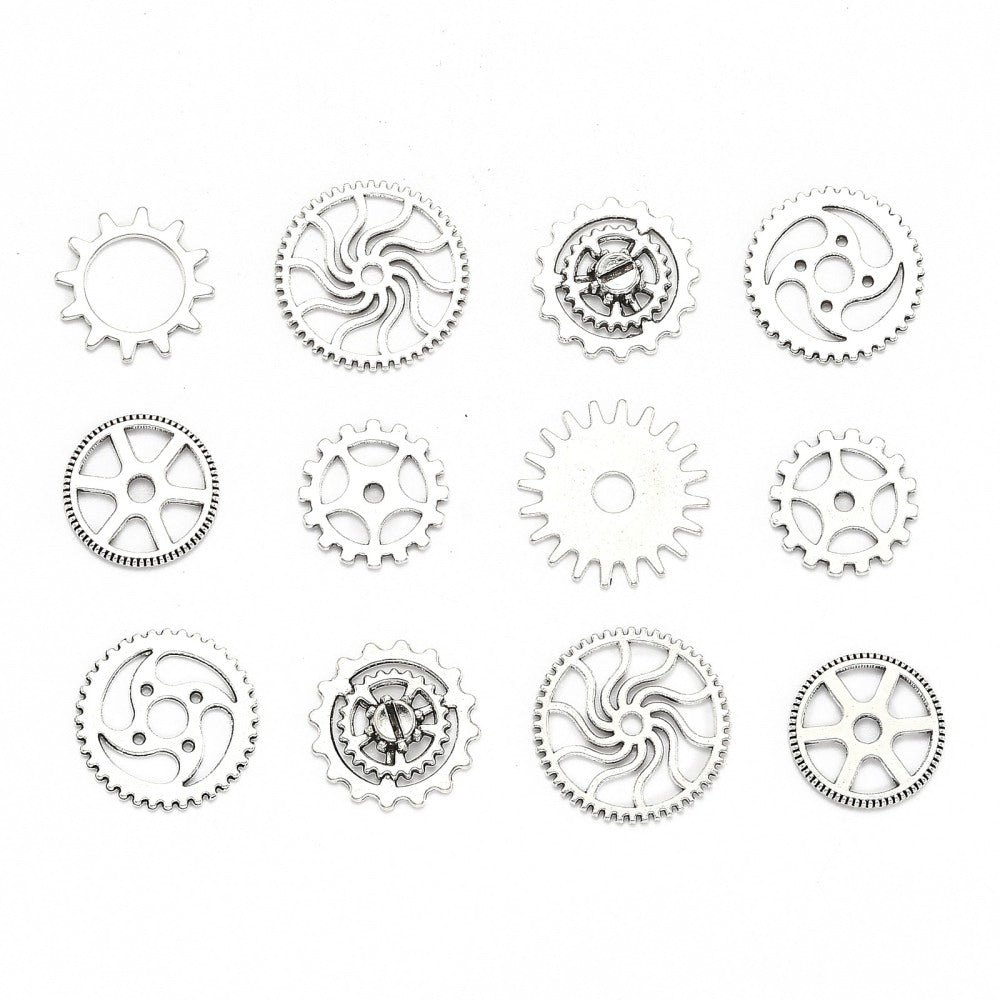 Metal steam punk gears (50g)