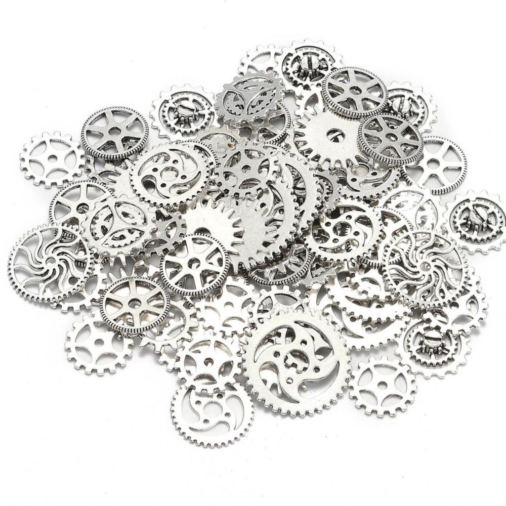 Metal steam punk gears (50g)