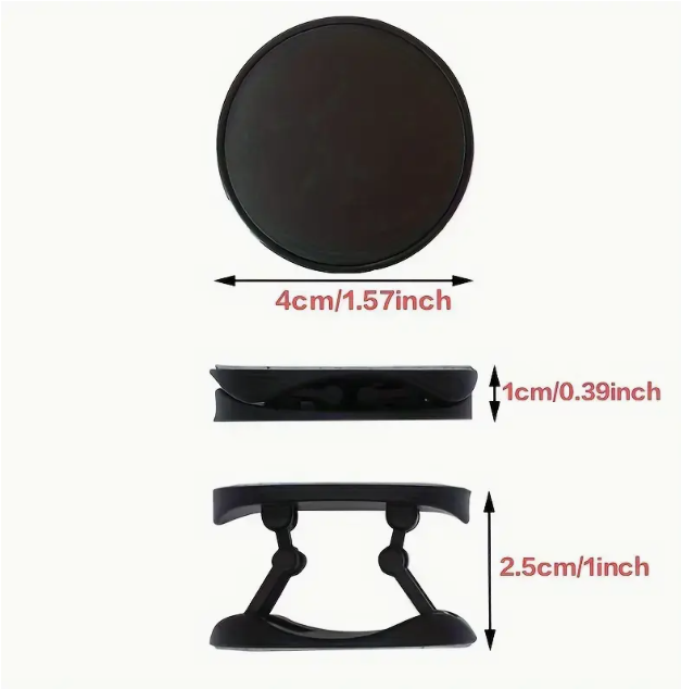 White foldable phone grip stand