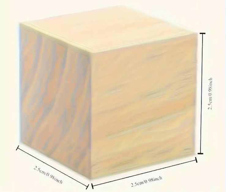 Blank cube craft wooden squares selection