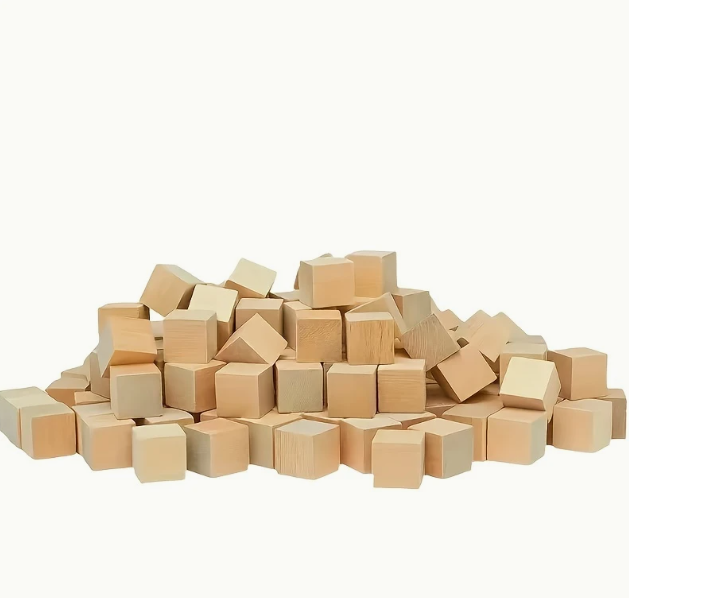 Blank cube craft wooden squares selection