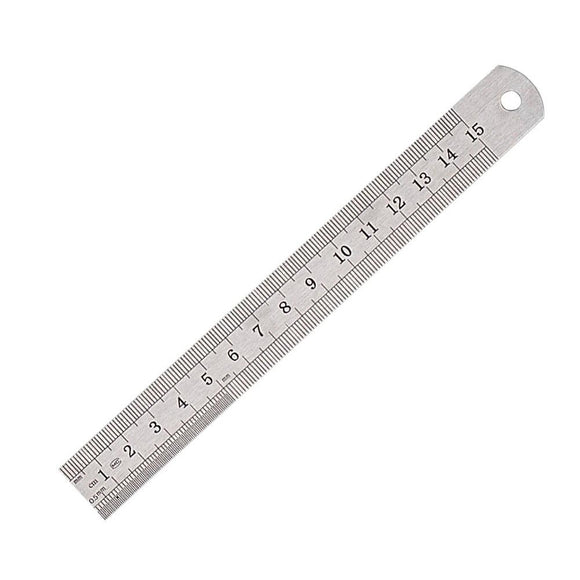 Stainless steel ruler (15cm)
