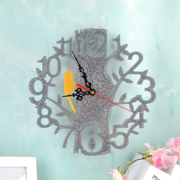 Tree of life & woodpecker clock mold