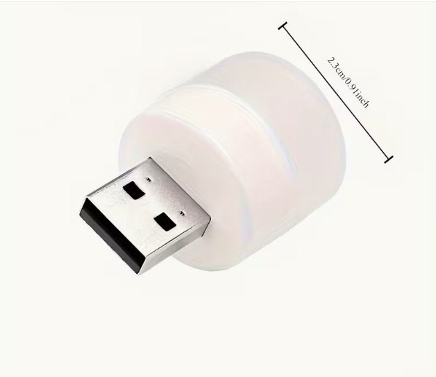 White mini-USB night light