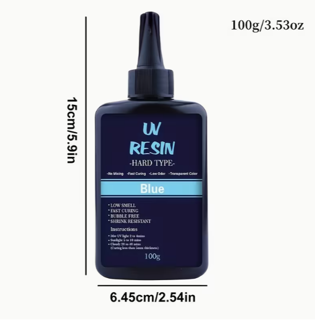Blue coloured UV resin 100g