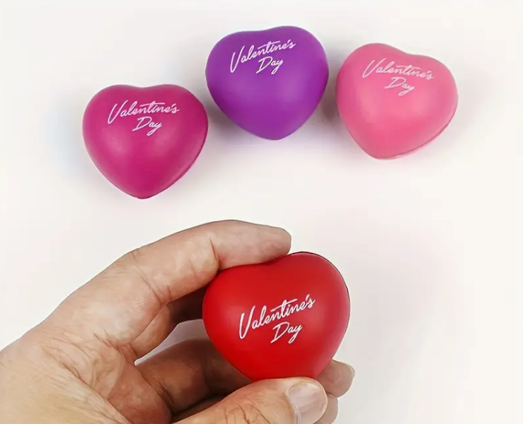 Squishy heart balls selection