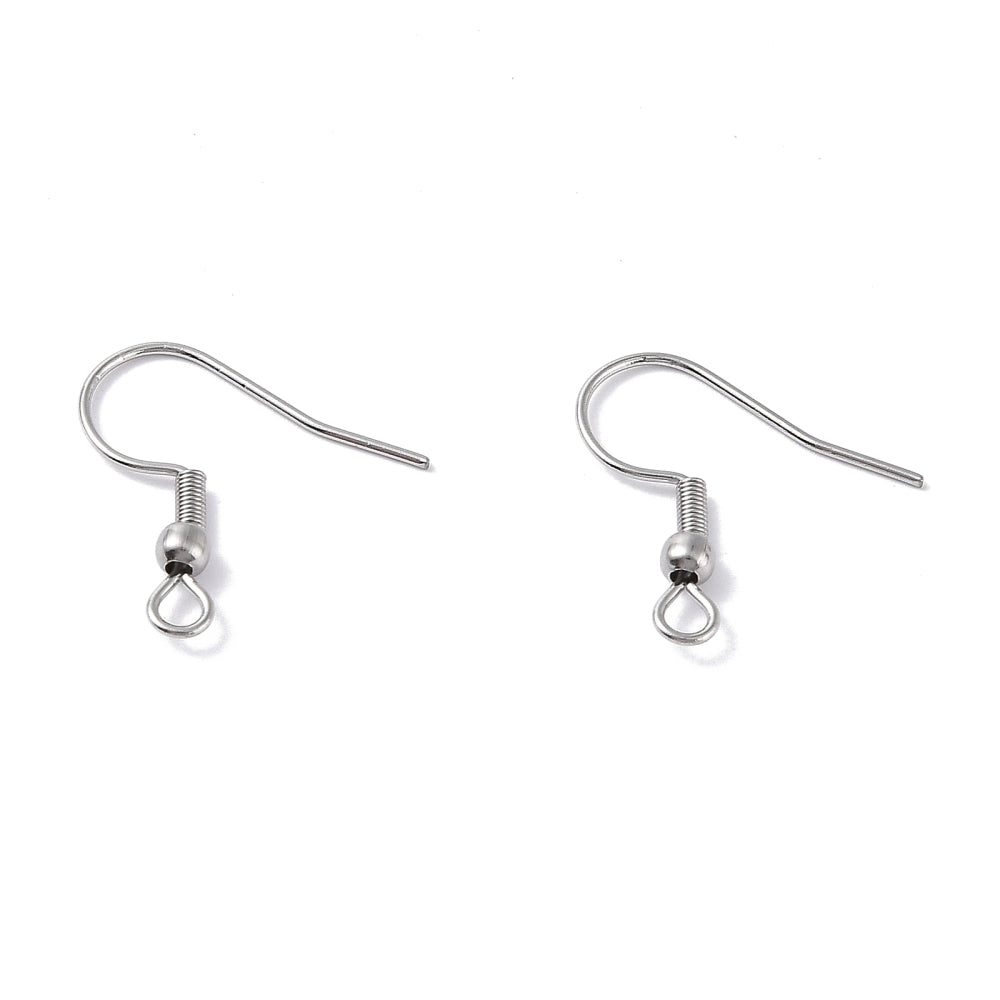 316 surgical stainless steel earring hooks range (pair of 2)
