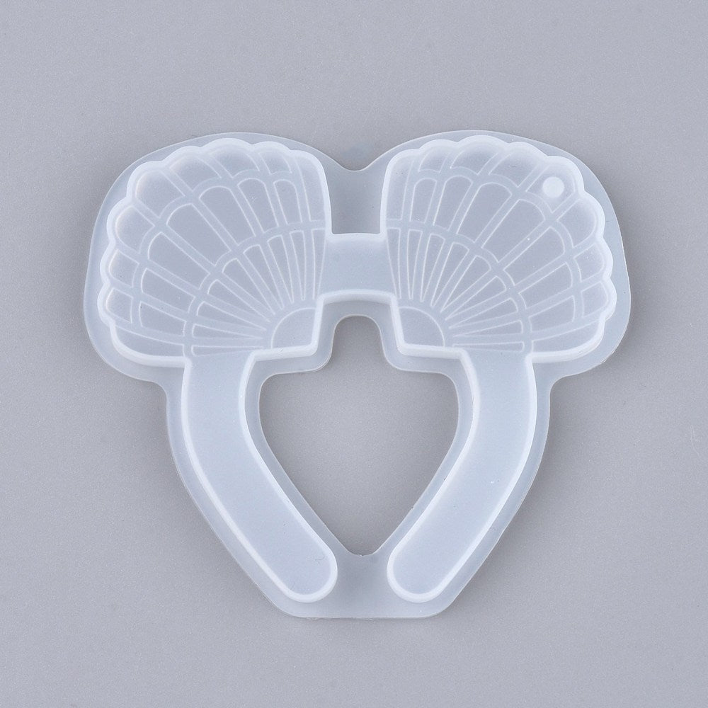Scallop shape pendant silicon mold