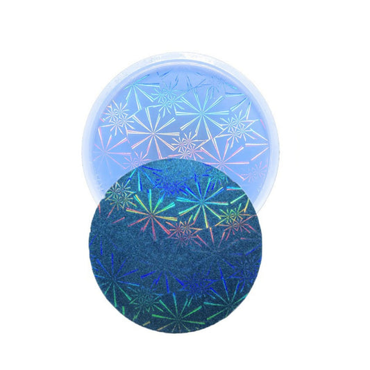 Holographic style coaster mold range