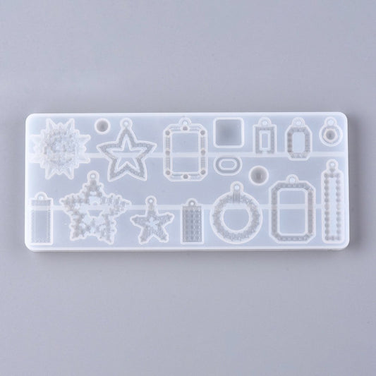 Mixed shapes pendants silicon mold