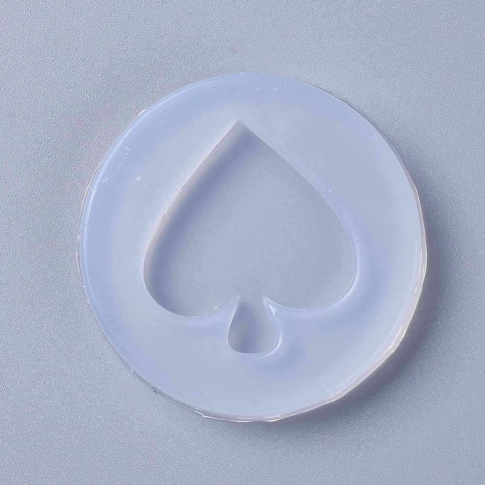 Spade heart silicon mold