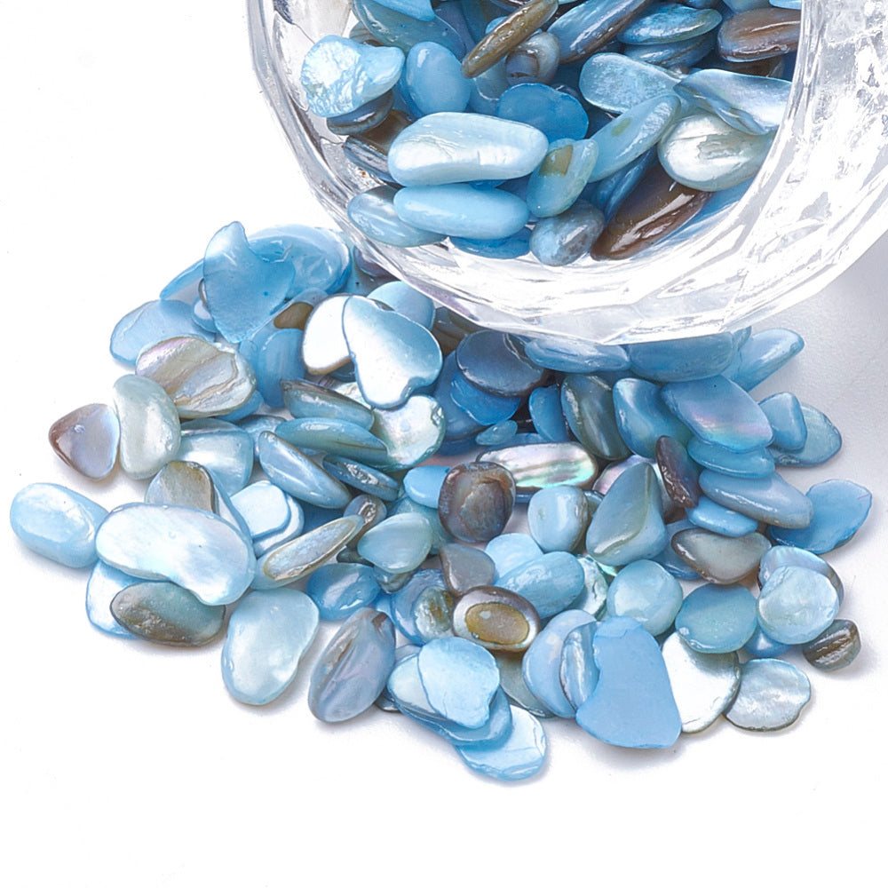 Shell beads/bead chips/shards: no hole (50g)
