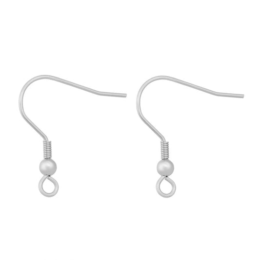 316 surgical stainless steel earring hooks range (pair of 2)