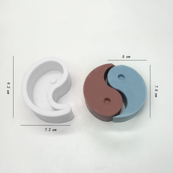 Magatama half yin and yang mold (single piece)