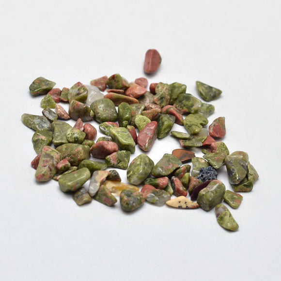 Natural gemstone chip beads (50g)