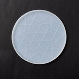 Round cup mat abstract pattern