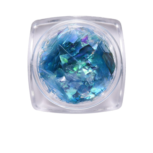 Irregular iridescent holographic sequins flakes (per holder)