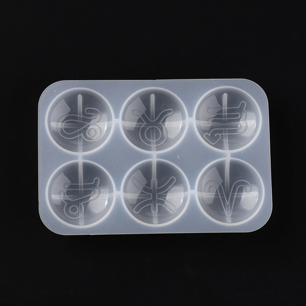 Half round mold with constellation pattern