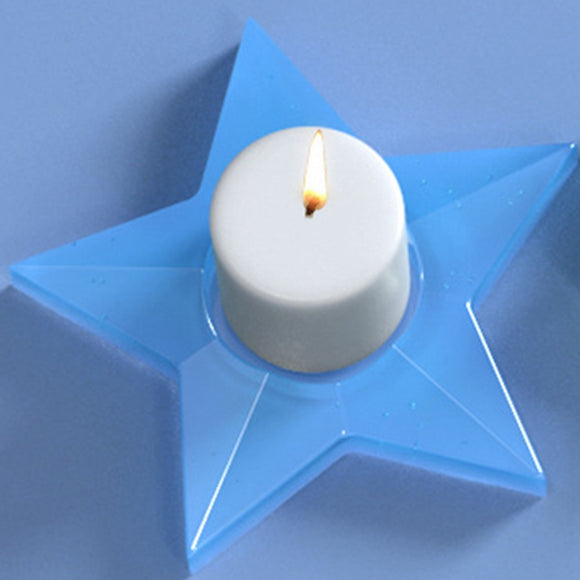 Star shaped tea candle holder