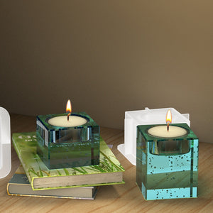 Square tealight candle holder mold