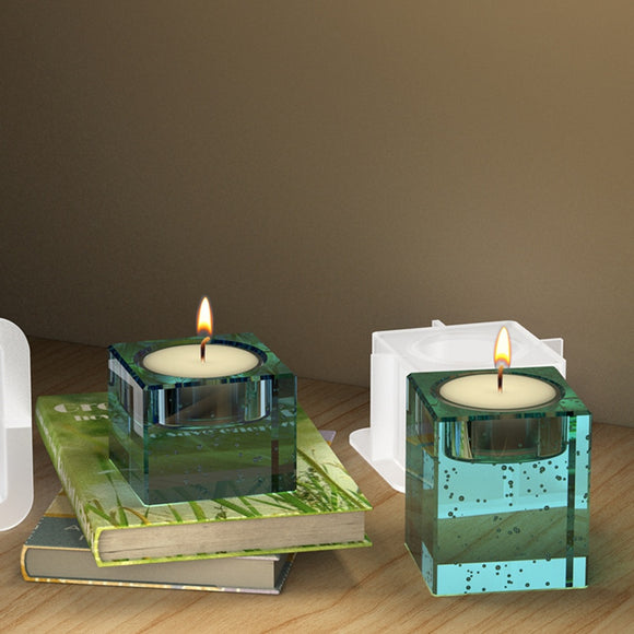 Square tealight candle holder mold