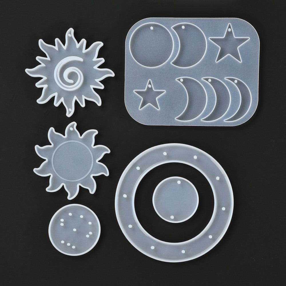 Sun and moon wind chime making kit