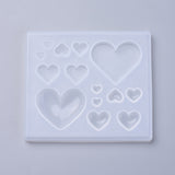 Heart jewellery mold flat and rounded styles