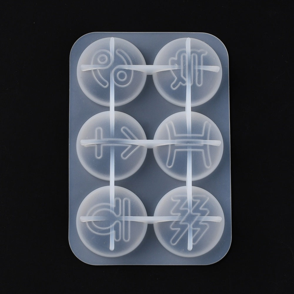 Half round mold with constellation pattern